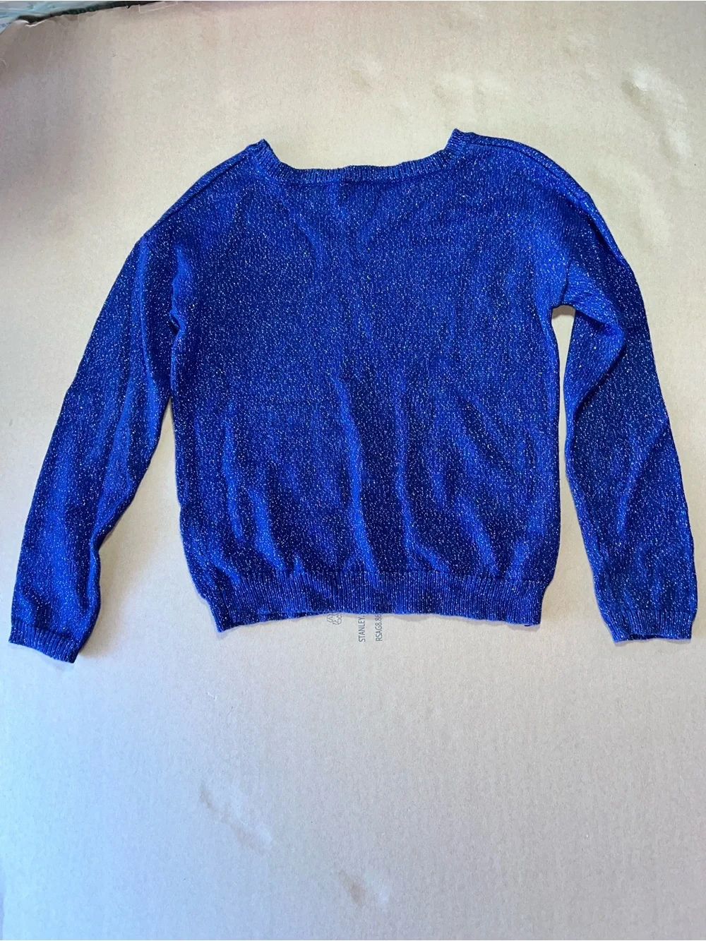 Gymboree Royal Blue Metallic Crewneck Sweater
